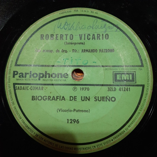 Simple Roberto Vicario Parlophone Emi C23