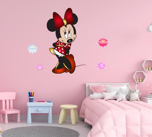 Vinilos Infantiles Minnie Mouse - Figura 1mx60cm   