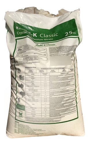Fertilizante Nitrato De Potasio Israeli Multi K X 25 Kg