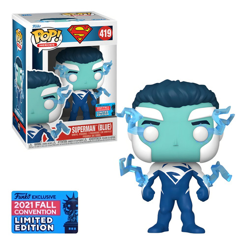 Funko Pop Dc Superman Blue 419 NYCC 2021