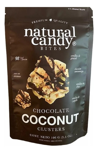 Clusters De Granola Coconut Chocolate Natural Candy X 100g