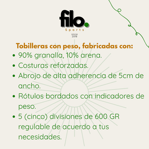 Tobilleras Camufladas 3kg C/u Reforzadas El Par Con Peso Gym Camufladas