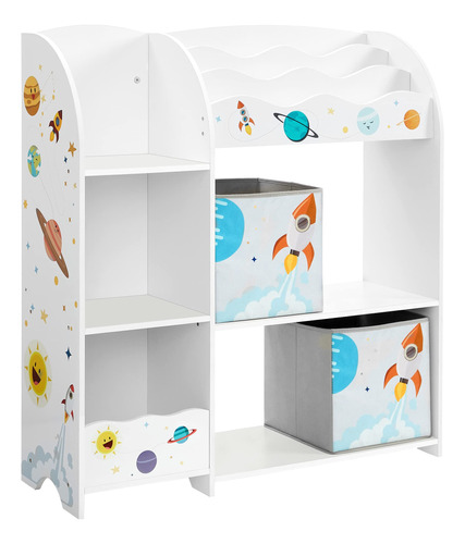 Songmics Toy And Book Organizer For Kids, Storage Unit With.