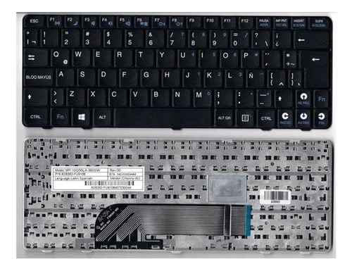 Teclado Negro Para Netbook G4 G5 G6 Mp-10g56la-360sw Negro Español Latinoamérica