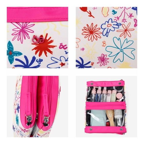 Cosmetiquera Cloe Para Mujer Estampado Floral Multicolor