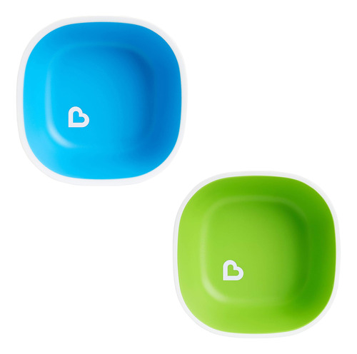 Plato Bowl Splash Munchkin 2pz Azul Verde
