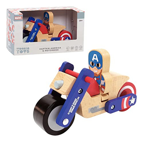 Simplemente Juega Al Capitán América De Disney Wooden Toys