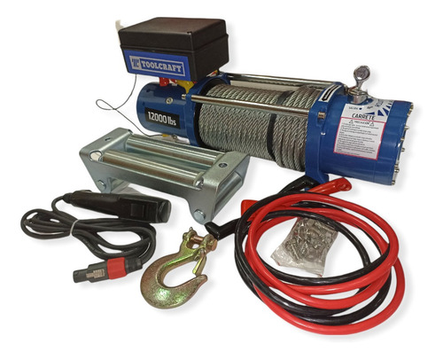 Imagen 1 de 9 de Winch Electrico 12v Para 12000lb 4x4 5.5 Hp