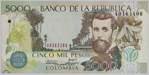 Billete Error 5000 Pesos 01/ago/2010 Unc Multiples Errores