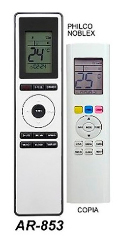 Imagen 1 de 3 de Control Remoto Aire Acondicionado Philco Noblex 853