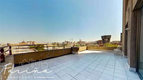Arriendo Dpto Gran Terraza 1d,1b,estac.- Stgo, M.los Heroes
