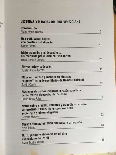 Cine Venezolano , Lectura Y Miradas (Usado)