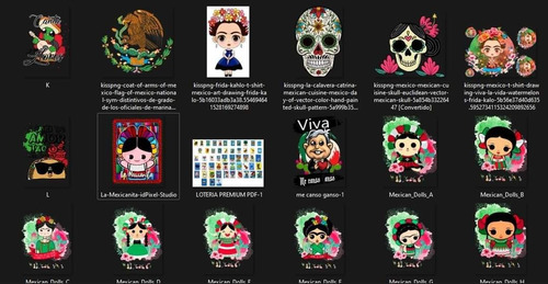 Vectores Mexicanos Dtf Sublimación Etc Editables