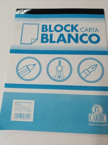 Block Blanco 40h Caribe 3 Unid