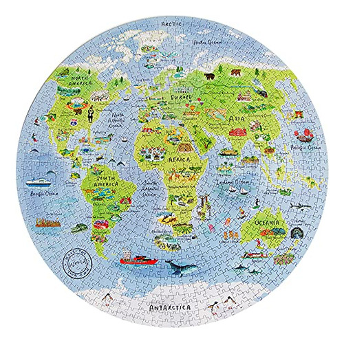 Tablas De Conversación 1000 Piece World Map Puzzle Cswta