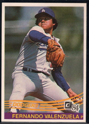 Béisbol Mlb 1984 Donruss 52 Fernando Valenzuela 52 Nm Dodger