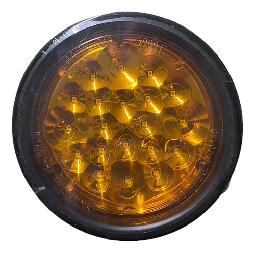 Faro Giro Ambar 20 Led Baiml 3100e 12/24v C/ Aro De Goma 