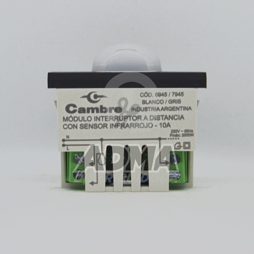 Modulo Sensor De Movimiento Cambre Gris 7945 Interruptor