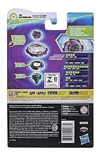 Beyblade - Burst Surge - Jet Wyvron W6 - Hasbro - Cor violeta