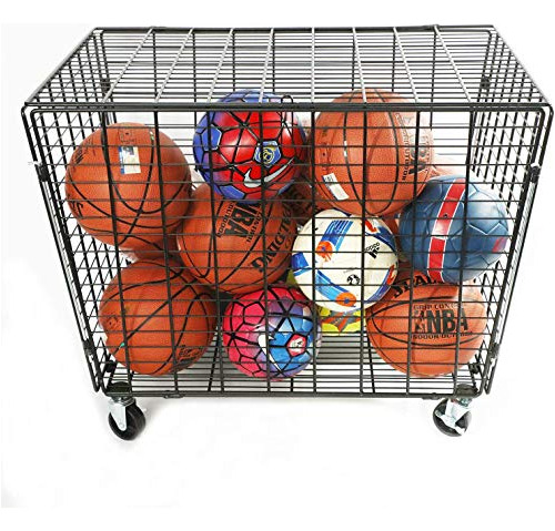 Mythinglogic Almacenamiento De Pelotas De Garaje, Carrito De