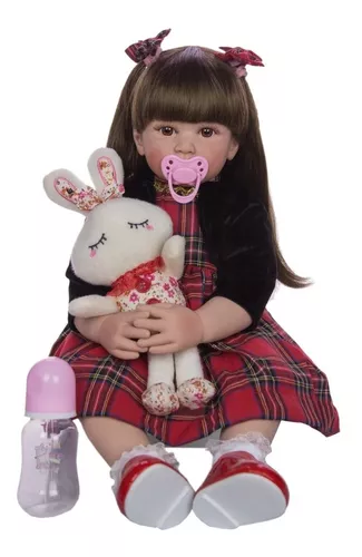 Compre Bzdoll 60 cm silicone macio bebê reborn boneca pano corpo