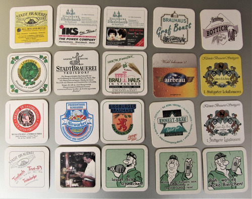 Colección 20 Posavasos Alemania Cerveza (c85) L10