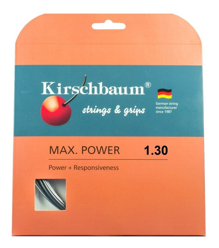 3 Cuerdas Tenis Alemana Kirschbaum Max Power 3pack