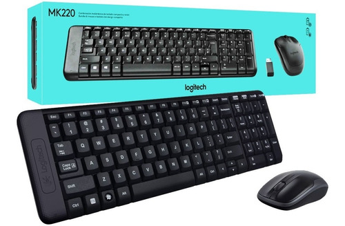 Combo Kit Teclado Y Mouse Inalambrico Logitech Mk220