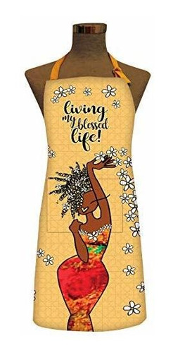 Shades Of Color Apron, Living My Blessed Life, 37 X 27 Inche
