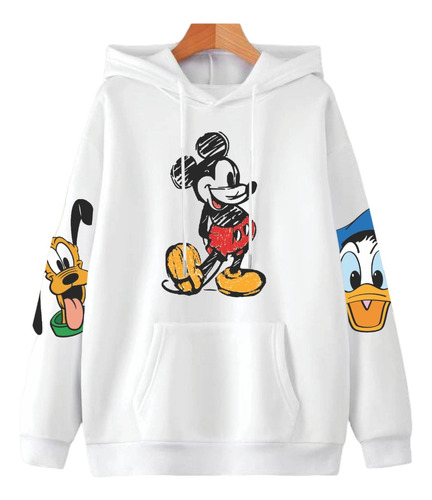 Saco Buso Hoodie Con Capucha Estampado  Mickey