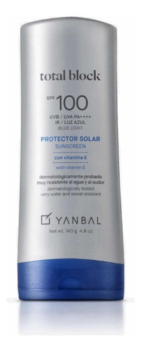 Yanbal Bloqueador Solar Total Block Spf - g