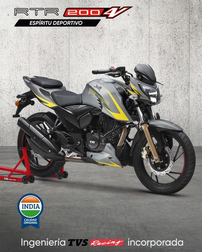 Imagen 21 de 25 de Moto Tvs Rtr 200 4v Gris 2.0 Puesta En La Calle! Caba Y Gba