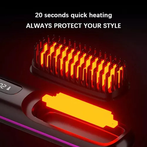 Alisador De Cabelo, Portátil, Recarregável Por Usb
