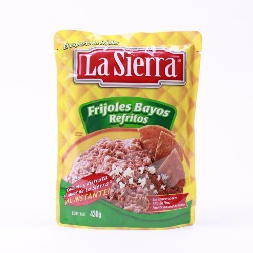 Caja Frijol Bayo Refrito La Sierra 24 Bolsas De 430 Grs.