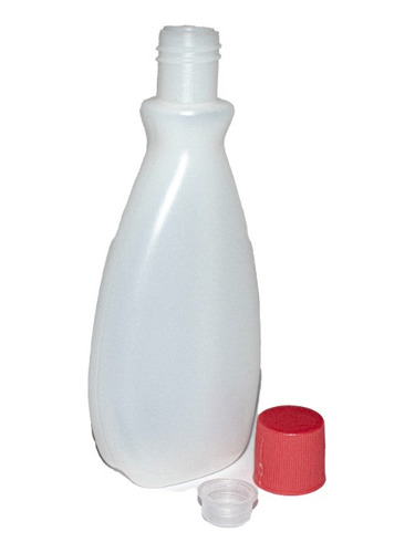 100 Envase Botella 100 Ml Plastico Oval Diamante Tapa Retapa