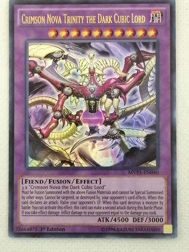 Crimson Nova Trinity The Dark Cubic Lord Ultra Yugioh