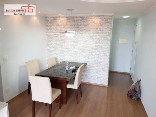 Imagem 3 de 30 de Oportunidade! Excelente Apartamento(mobiliado) De 68m² 03 Dormitórios 01 Suíte Sacada E 02 Vagas No Bairro Do Piqueri - Ap3642