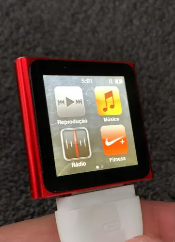Apple Ipod Nano 8gb 6a Geração - A1366+cabo+fonte+fone Apple