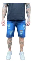 Comprar Bermudas Shorts Jeans Rasgada Direto Da Fabríca Promoção