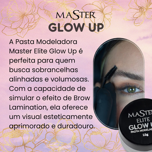 Master Elite Glow Up Pasta Modeladora De Sobrancelhas 15g