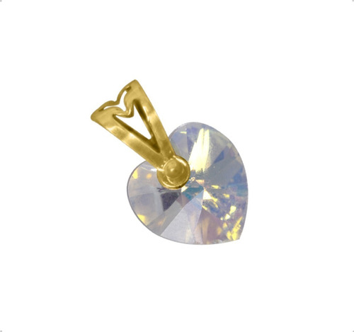 Imagen 6 de 9 de Dije Corazón Oro Sólido 10k | Tornasol Amor + Cadena Regalo