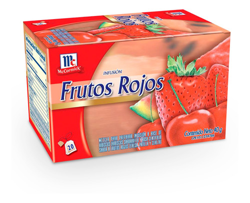 Imagen 1 de 1 de Infusión De Frutos Rojos Mccormick - Caja De 20 Bolsitas