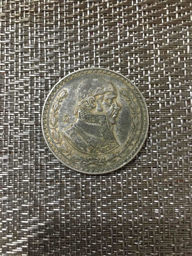 Moneda Antigua $1 Morelos 1957 Plata 0.100