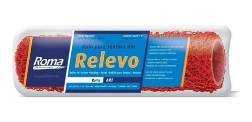 Imagem 2 de 4 de Rolo Pintura Textura Relevo C/garfo Mod 433 23 Roma