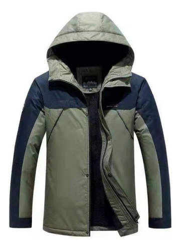 Chaqueta Outdoor Con Chiporro Para Hombre Repelente Al Agua