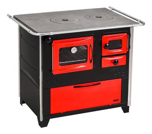Fogão A Lenha Prime Box Vermelho L/ Esquerdo Hfs2blev Hidro
