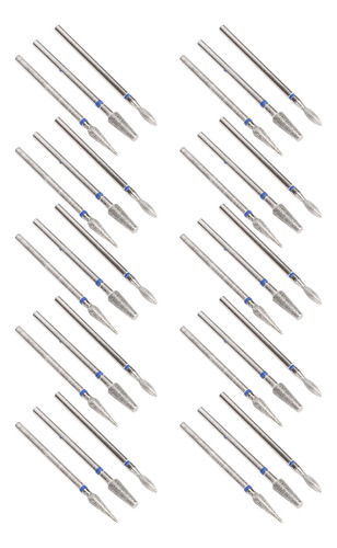 Brocas De Seguridad Para Taladro De Uñas, 30 Unidades, Envue