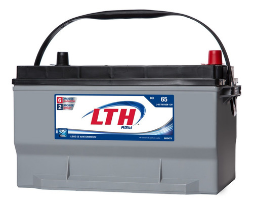 Imagen 3 de 4 de Bateria Lth Agm Para Ford F-150 1994 4.9 Litros Tecnologia Powerframe (70% Mas Flujo Electrico) Envio Gratis