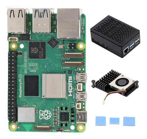 Kit Básico Tada Para Raspberry Pi 5 De 4 Gb Que Incluye Plac