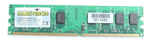 2 Memoria Markvision Ddr2 2gb Desktop 800mhz Cl5 Pc6400u (Usado)